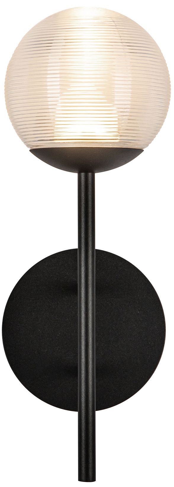 Image 4 Claremont 13-in 1 Light Black/Glass Integrated LED Outdoor Wall 6W Kuzco more views