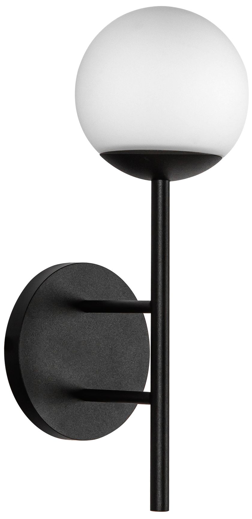 Image 2 Claremont 13-in 1 Light Black/Opal Integrated LED Outdoor Wall 6W Kuzco more views