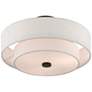 Claremont 15" Wide English Bronze Semi-Flush Ceiling Light