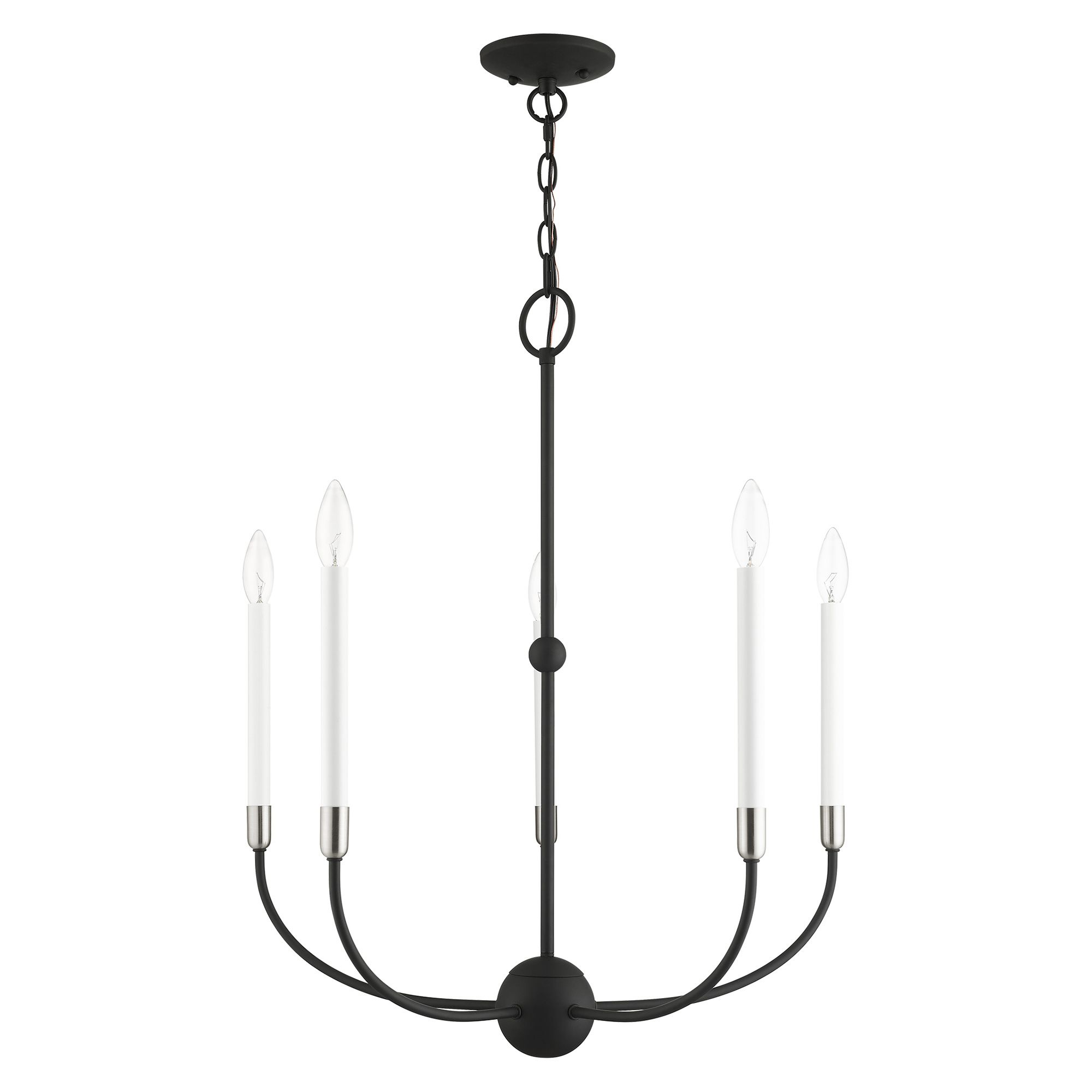 Image 3 Claremont 5 Light Black Chandelier more views
