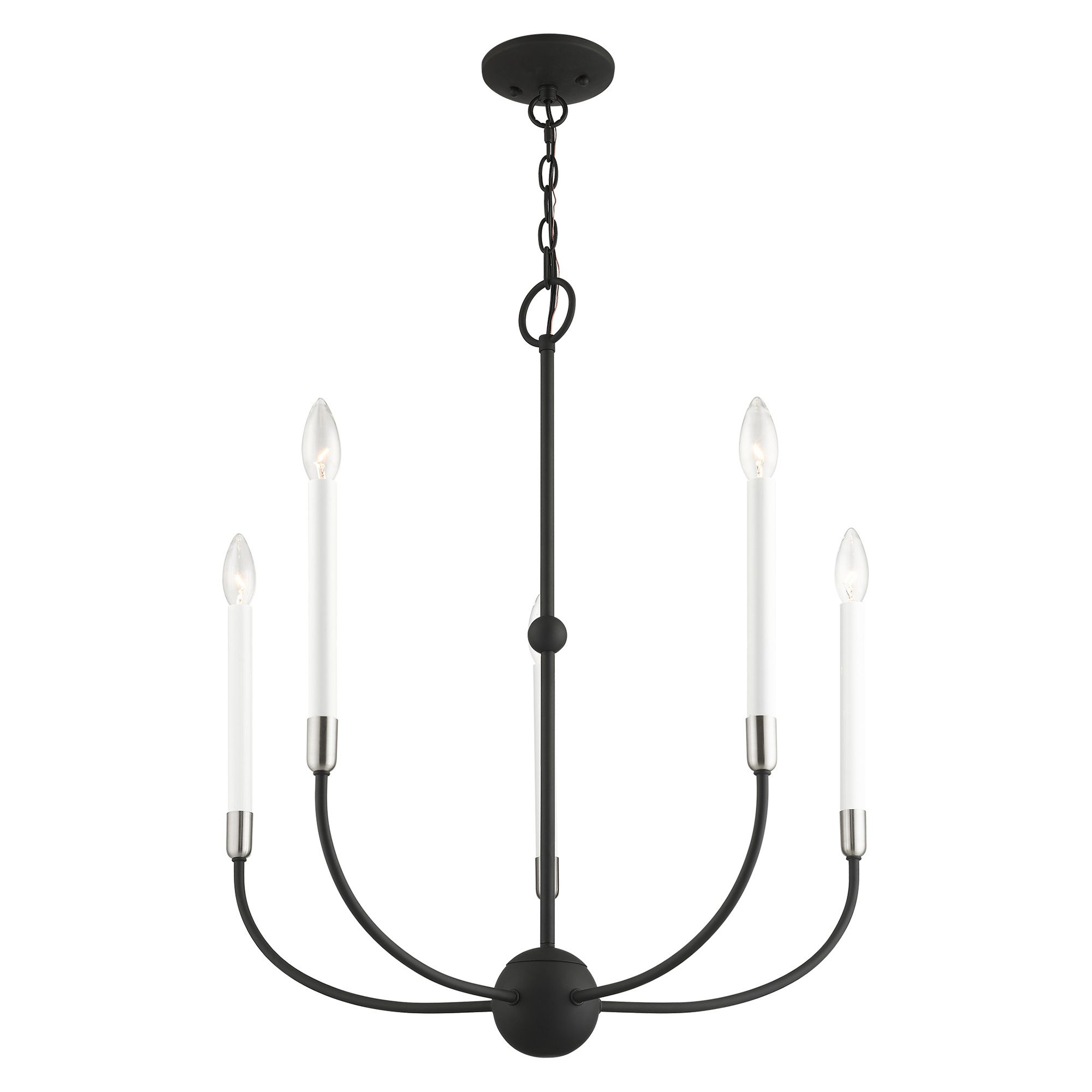 Image 5 Claremont 5 Light Black Chandelier more views