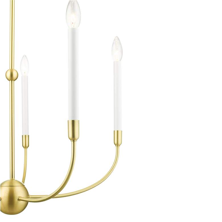 Image 7 Claremont 5 Light Satin Brass Chandelier more views