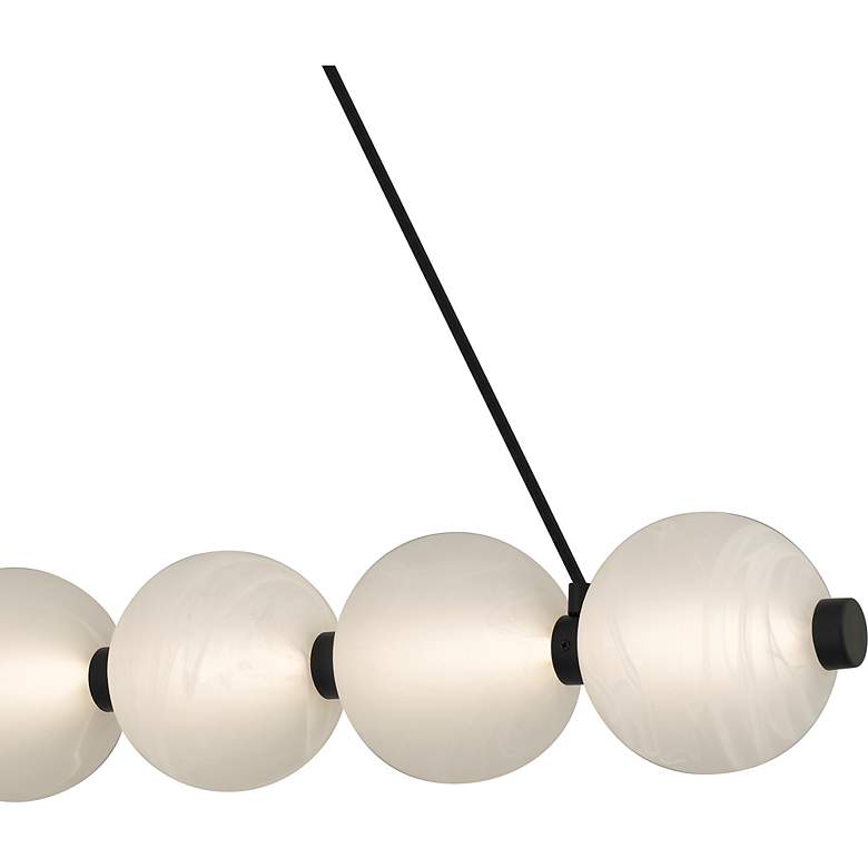 Image 5 Clarendon Integrated LED Matte Black Linear Chandelier more views