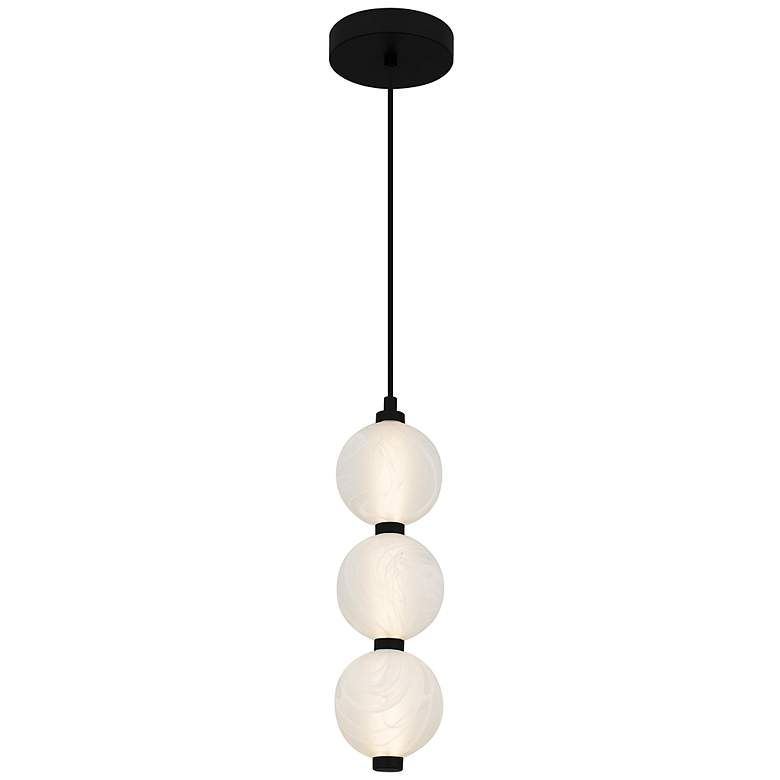 Image 1 Clarendon Integrated LED Matte Black Mini Pendant