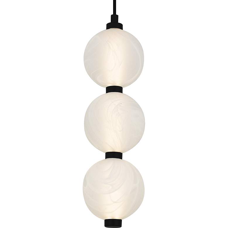 Image 5 Clarendon Integrated LED Matte Black Mini Pendant more views