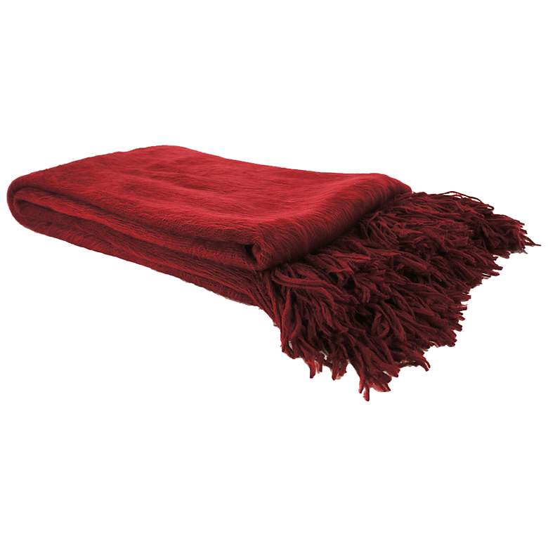 Image 1 Claret  inchNot Your Mother&#39;s Throw inch Cashmere Throw Blanket
