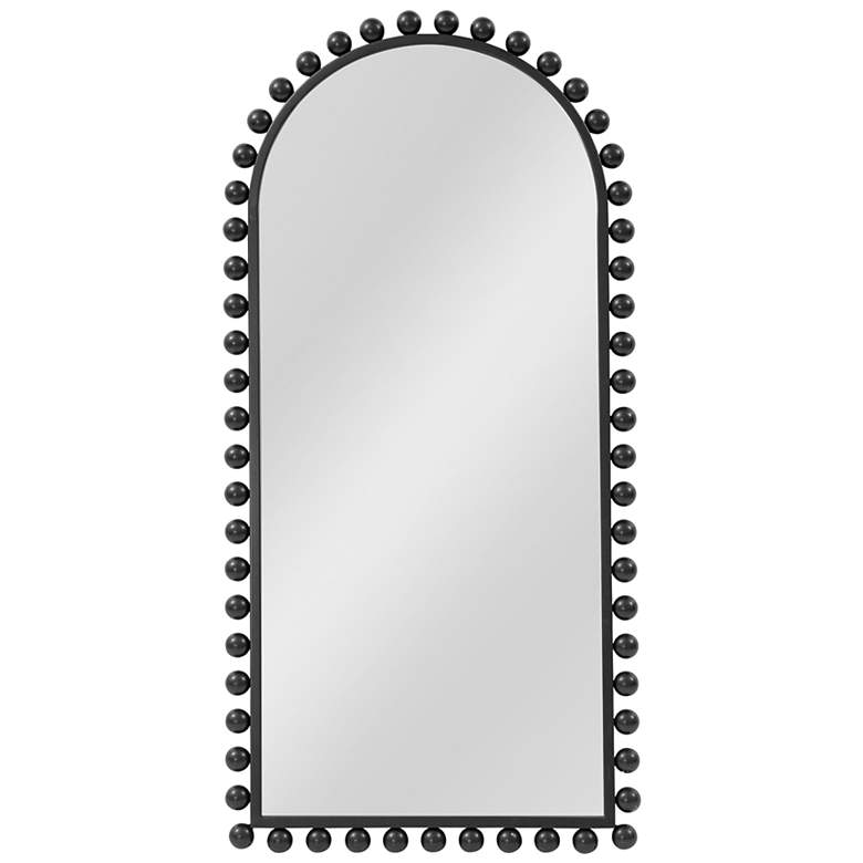 Image 1 Claria Black 22" x 45" Arched Top Wall Mirror