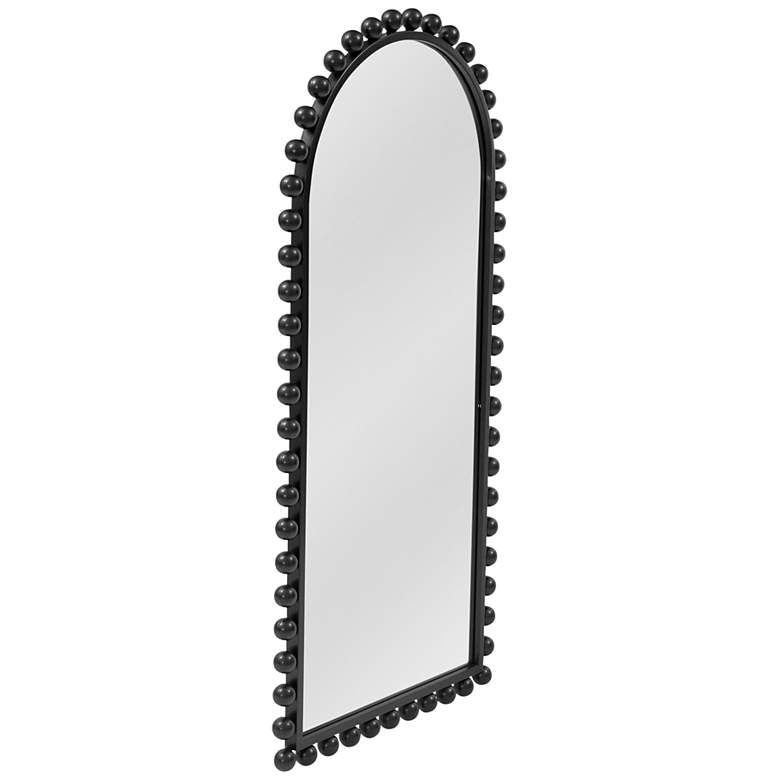 Image 2 Claria Black 22" x 45" Arched Top Wall Mirror more views