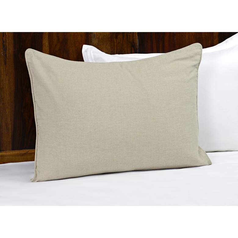 Image 1 Clarin Natural Fabric Standard Pillow Sham