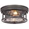 Clarion 12" Wide Bronze 2-Light Ceiling Light