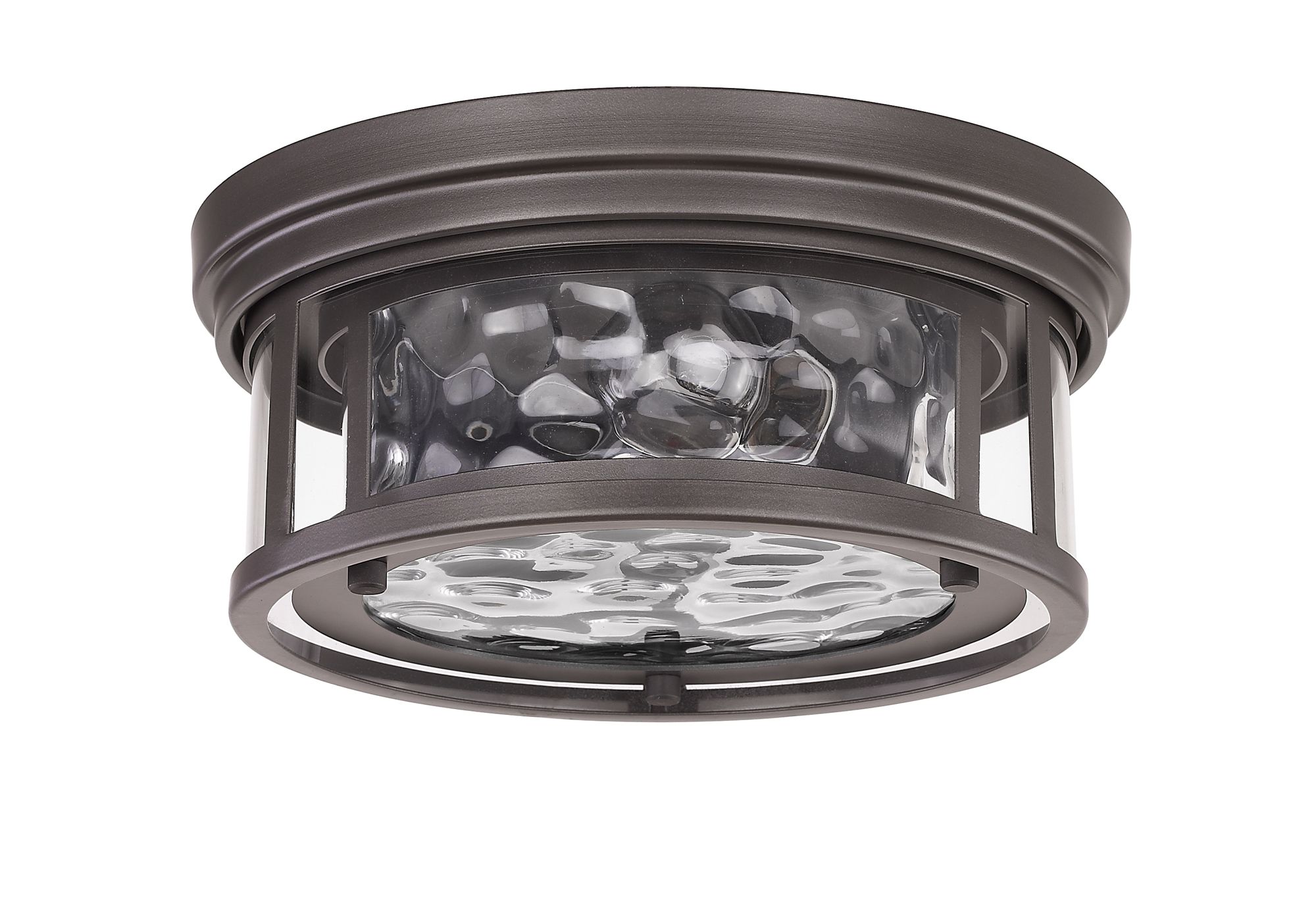 Clarion 12" Wide Bronze 2-Light Ceiling Light in scene