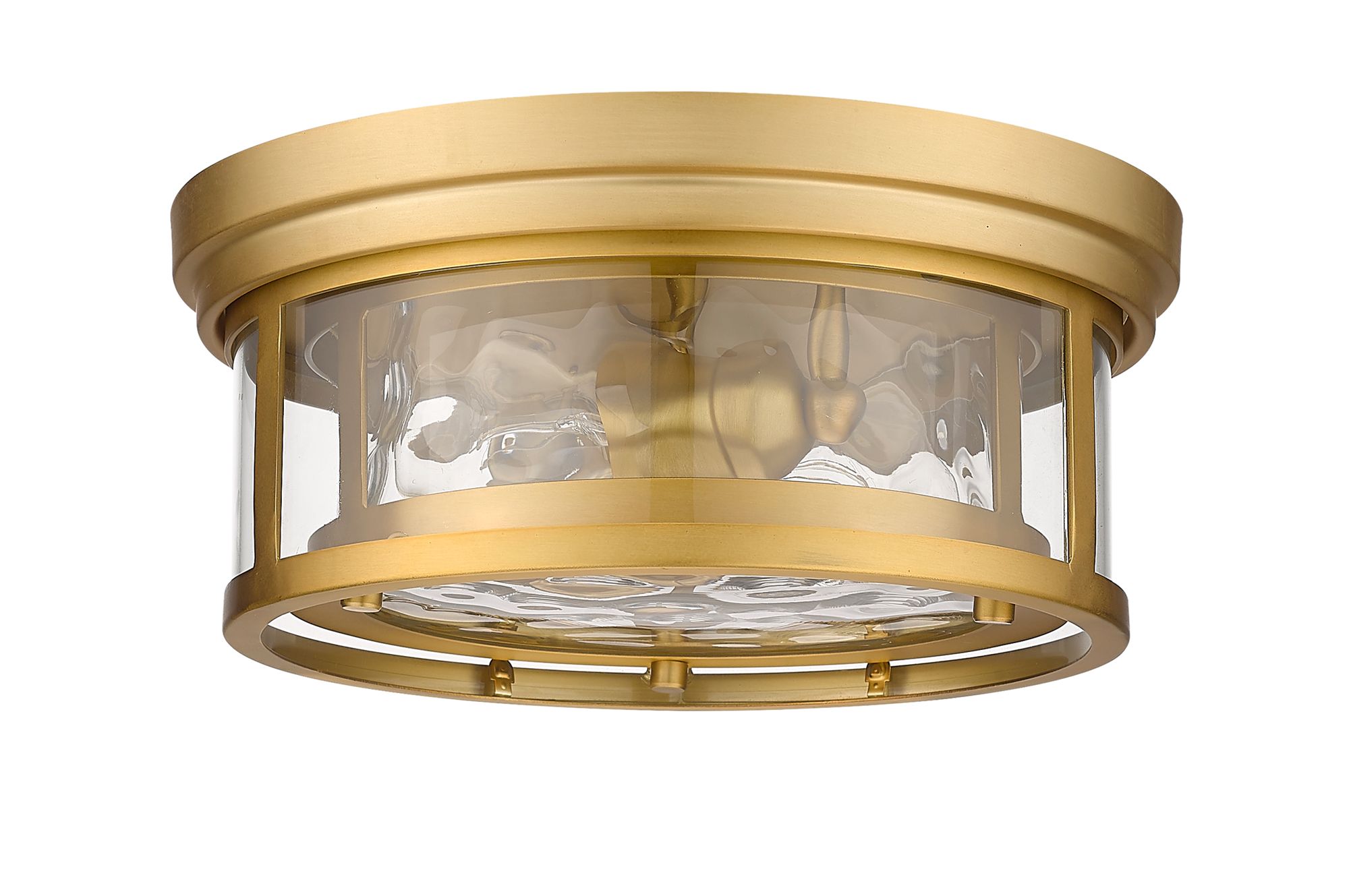 Clarion 12" Wide Olde Brass Ceiling Light