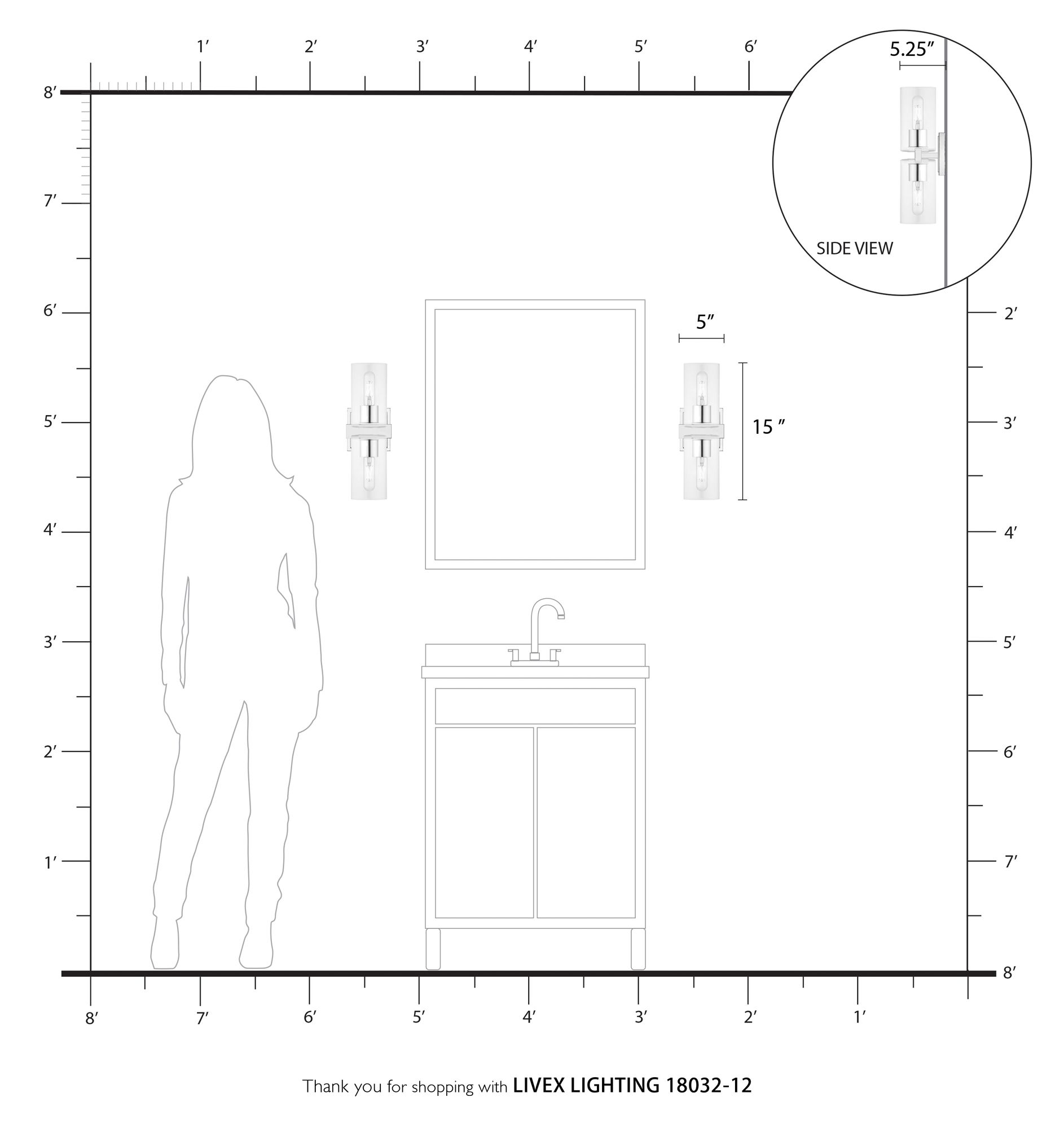 Clarion 15" High Brushed Nickel 2-Light Wall Sconce