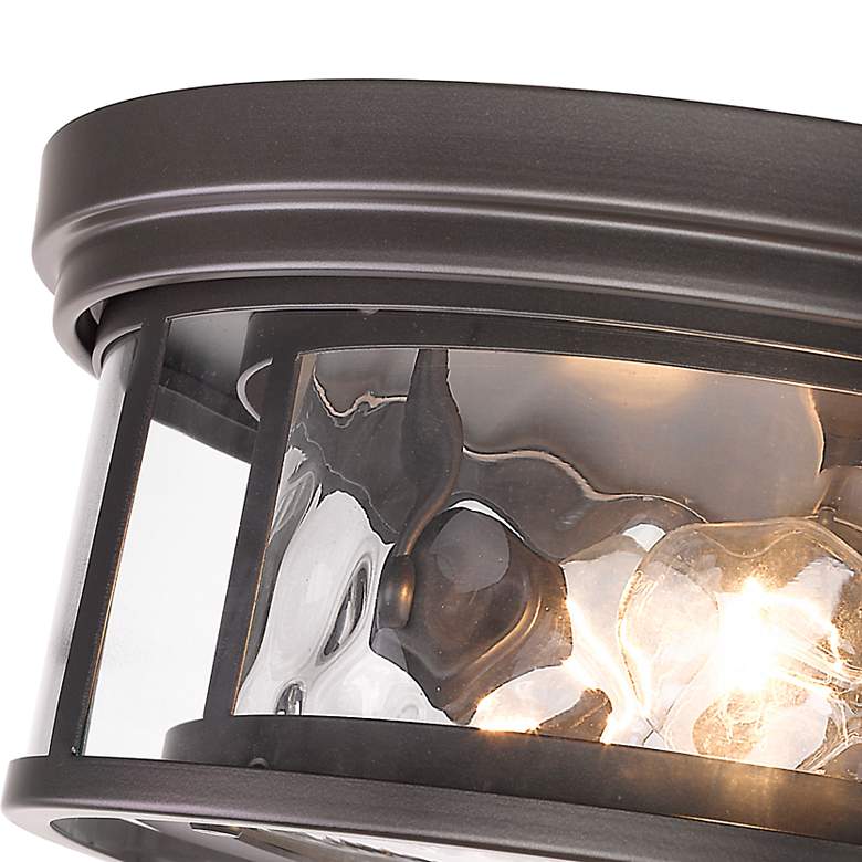 Image 7 Clarion 16" Wide Bronze 3-Light Ceiling Light more views