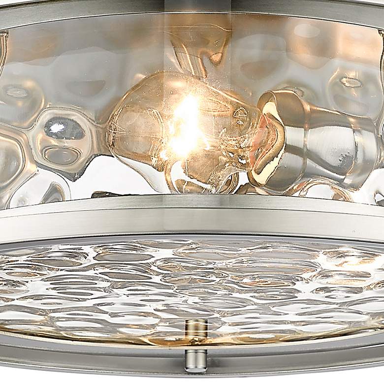 Image 4 Clarion 16" Wide Brushed Nickel 3-Light Ceiling Light more views