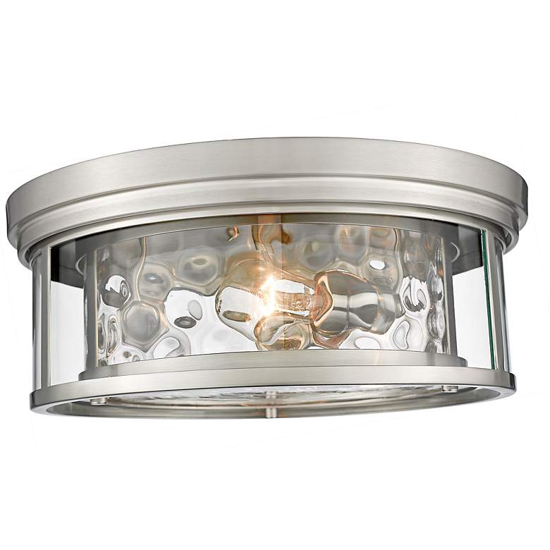 Image 5 Clarion 16" Wide Brushed Nickel 3-Light Ceiling Light more views
