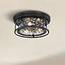 1_Clarion 16" Wide Matte Black 3-Light Ceiling Light