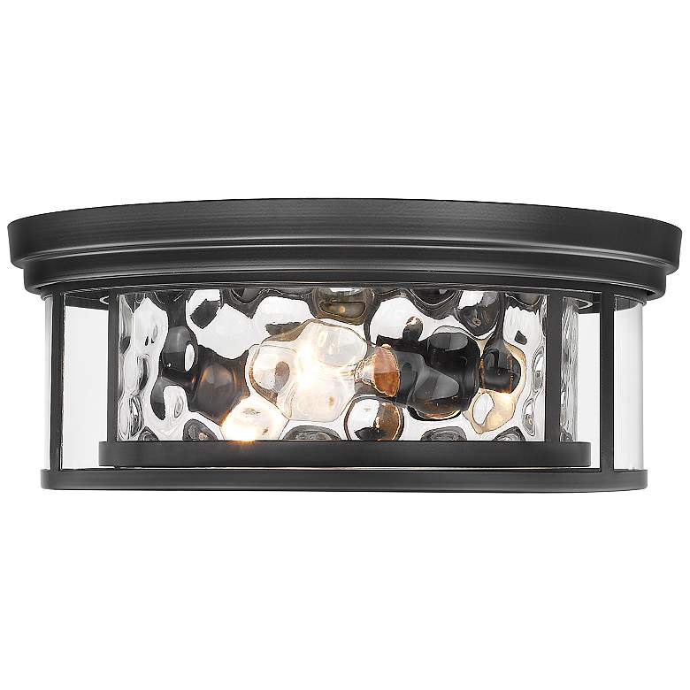Image 5 Clarion 16" Wide Matte Black 3-Light Ceiling Light more views