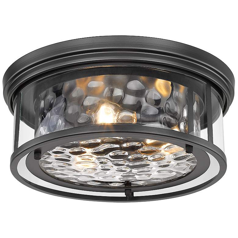 Image 6 Clarion 16" Wide Matte Black 3-Light Ceiling Light more views