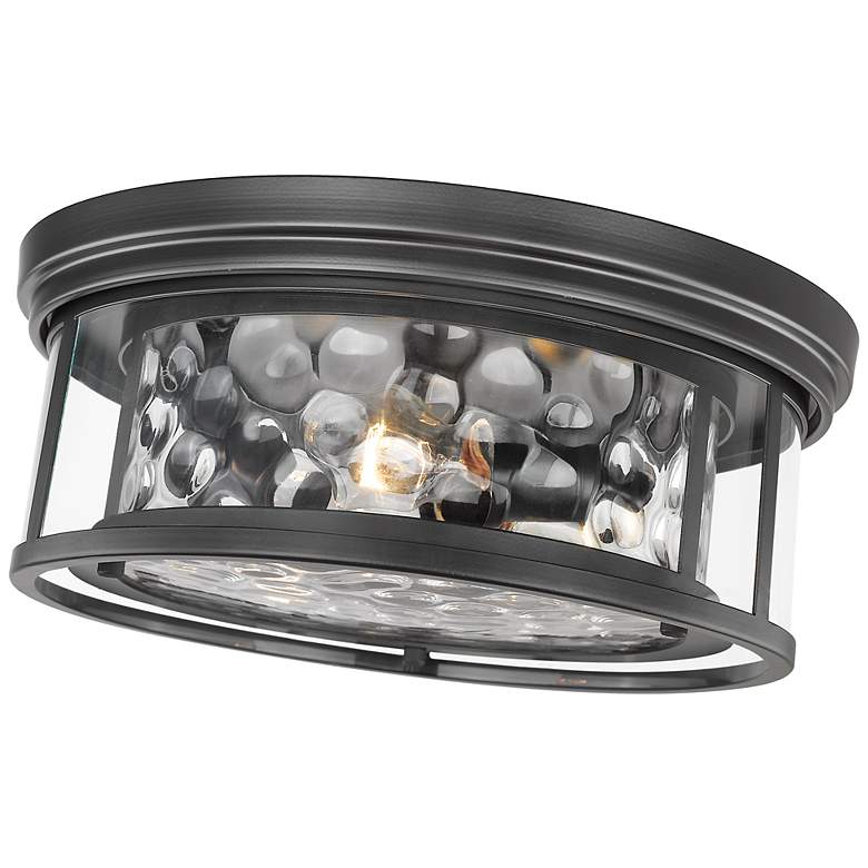Image 7 Clarion 16" Wide Matte Black 3-Light Ceiling Light more views