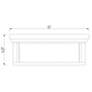 Clarion 16" Wide Matte Black 3-Light Ceiling Light