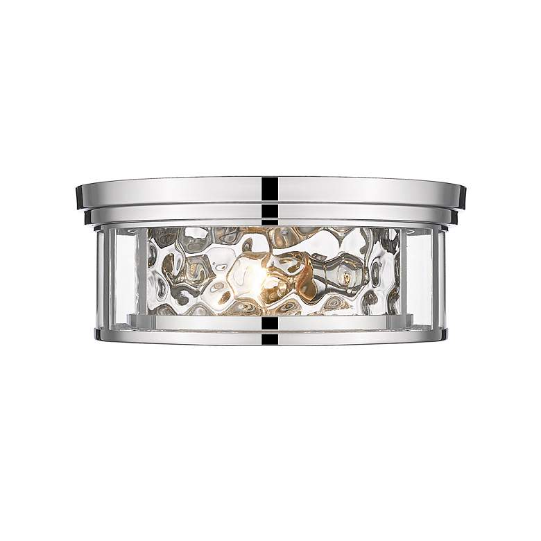 Image 6 Clarion 16" Wide Polished Nickel 3-Light Ceiling Light more views