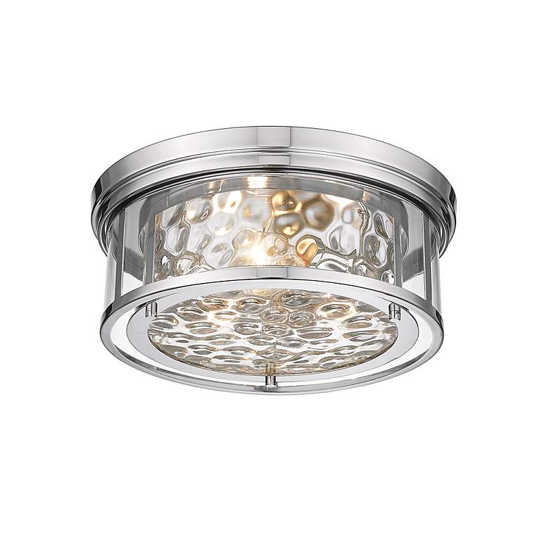 Image 7 Clarion 16" Wide Polished Nickel 3-Light Ceiling Light more views
