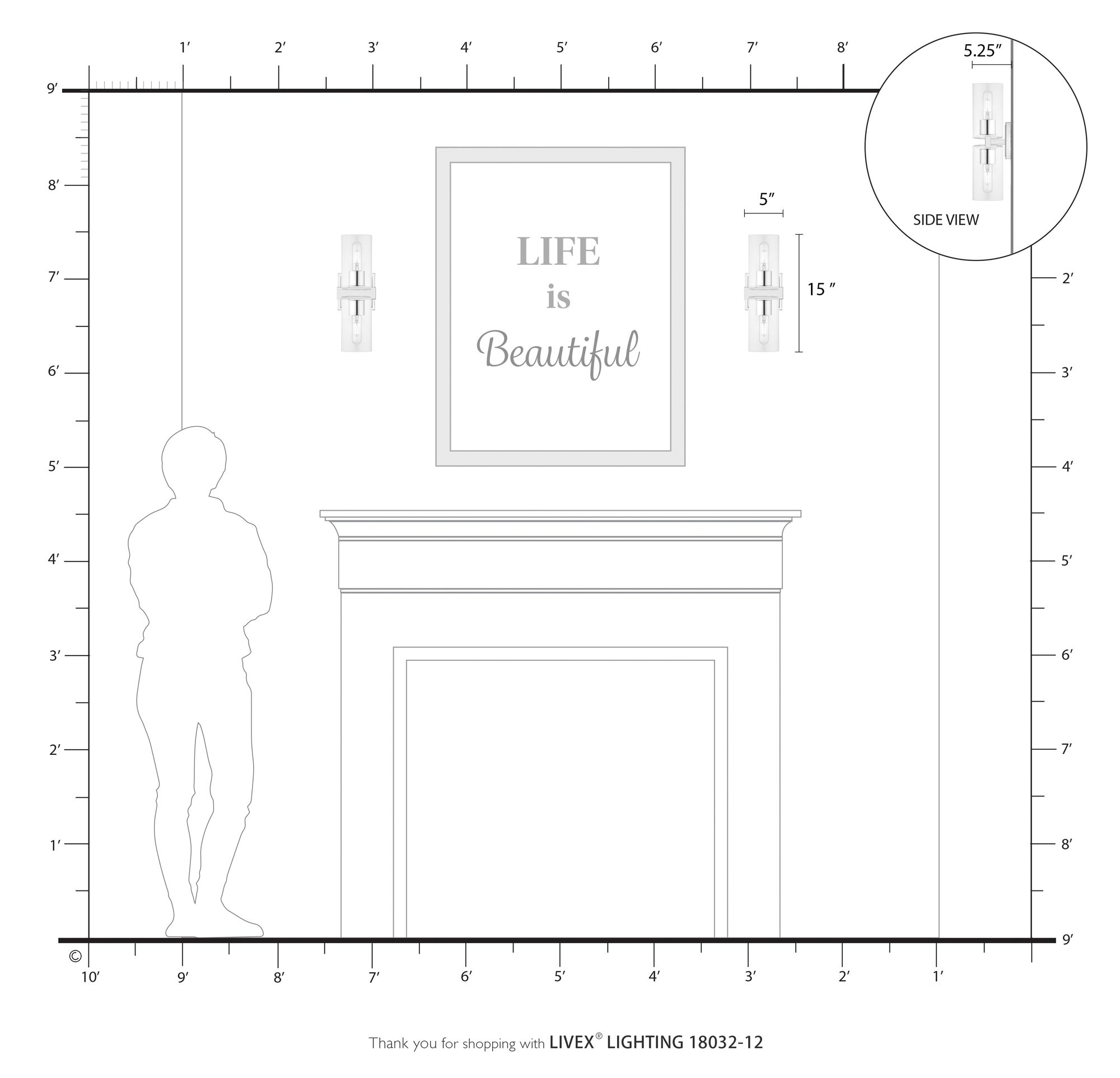 Clarion 2 Light Satin Brass Vanity Sconce