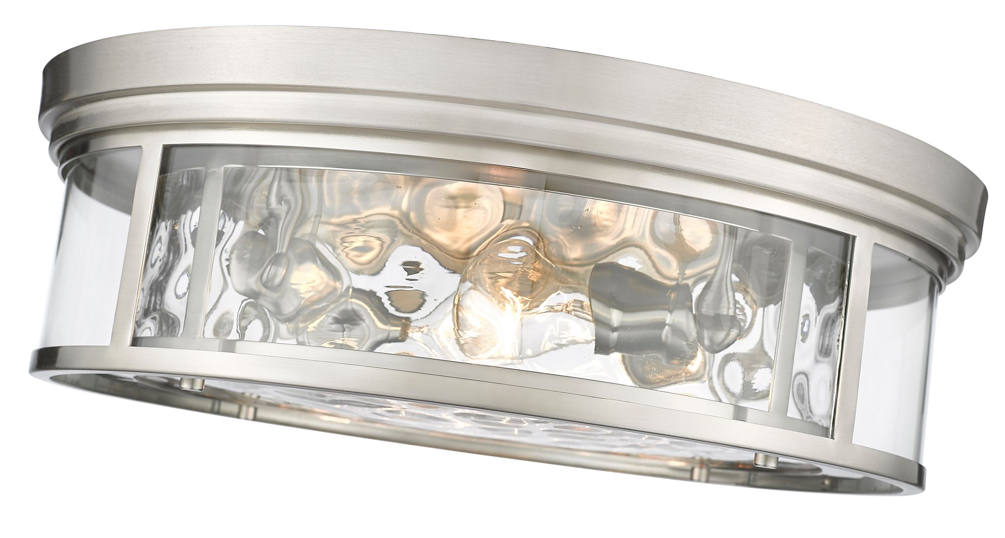 Clarion 20 3/4" Wide Brushed Nickel 4-Light Ceiling Light in scene