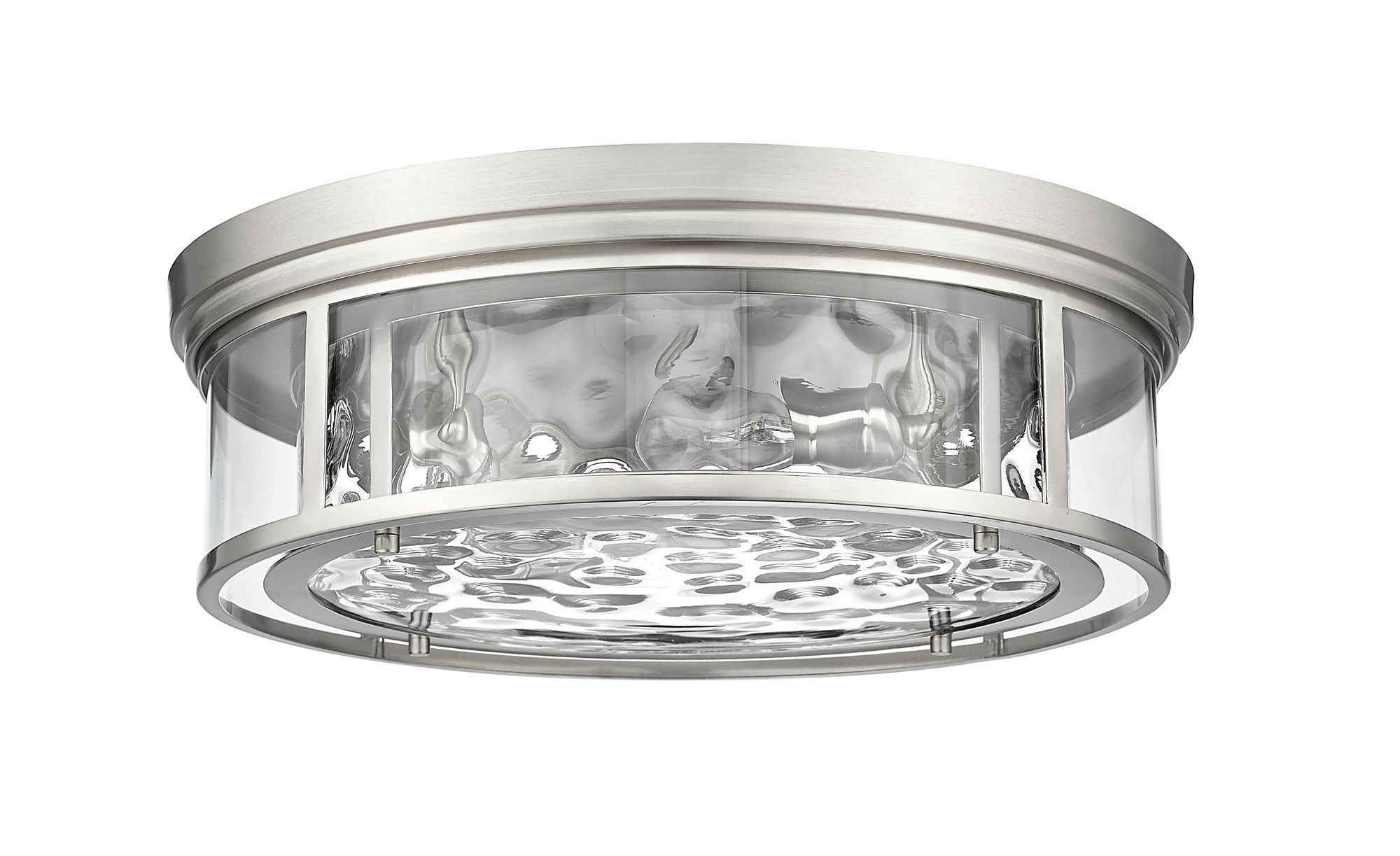 Clarion 20 3/4" Wide Brushed Nickel 4-Light Ceiling Light in scene