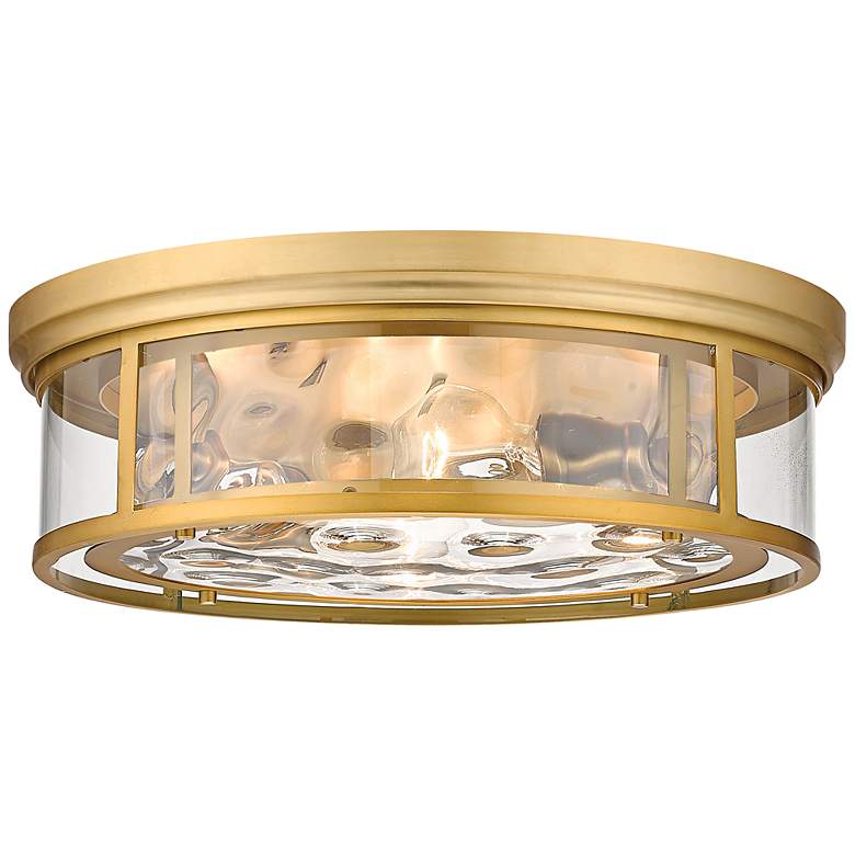 Image 3 Clarion 20 3/4" Wide Olde Brass 4-Light Ceiling Light