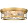 Clarion 20 3/4" Wide Olde Brass 4-Light Ceiling Light