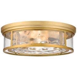 Clarion 20 3/4" Wide Olde Brass 4-Light Ceiling Light