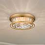 2_Clarion 20 3/4" Wide Olde Brass 4-Light Ceiling Light