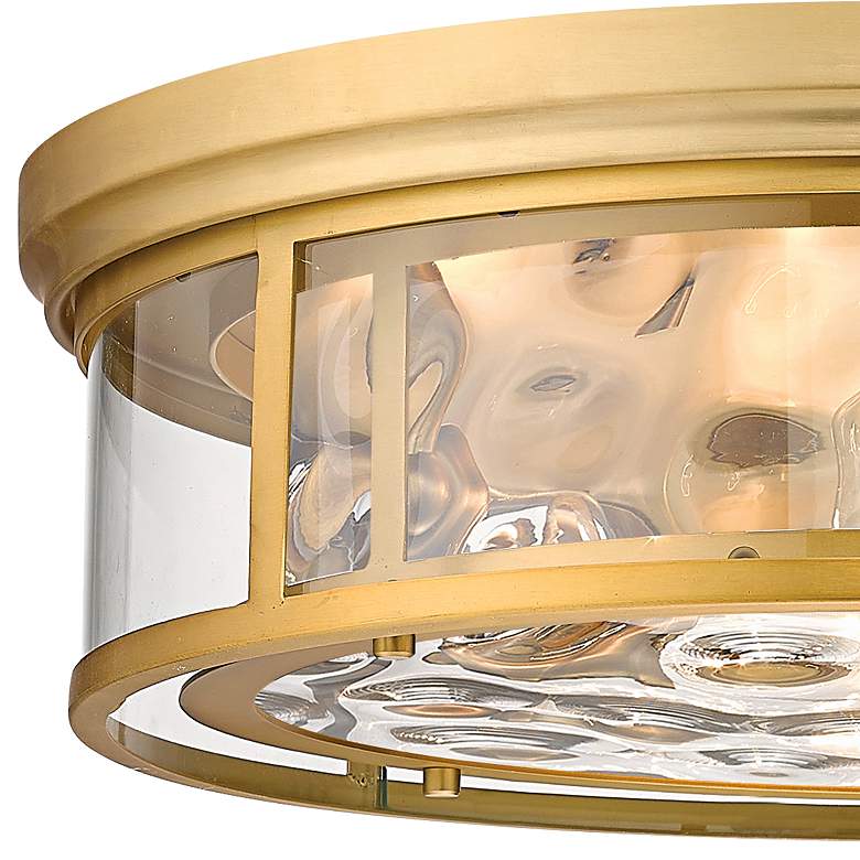 Image 4 Clarion 20 3/4" Wide Olde Brass 4-Light Ceiling Light more views