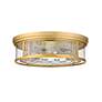 4_Clarion 20 3/4" Wide Olde Brass 4-Light Ceiling Light more views