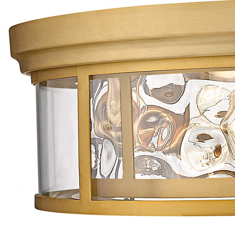 Image 5 Clarion 20 3/4" Wide Olde Brass 4-Light Ceiling Light more views