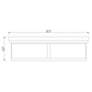 Clarion 20 3/4" Wide Rubbed Brass Ceiling Light