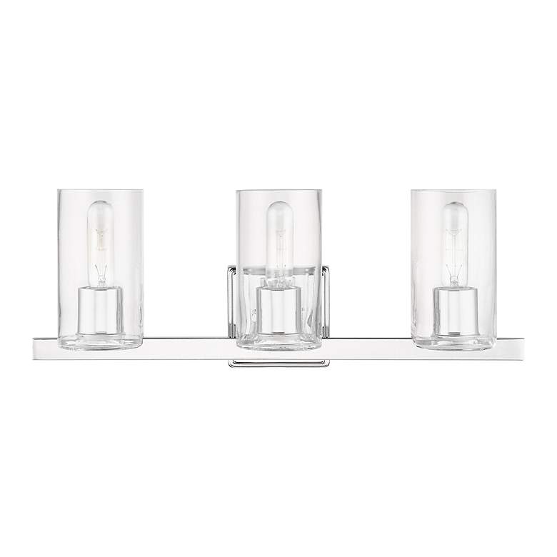 Image 3 Clarion 3 Light Polished Chrome Vanity Sconce more views