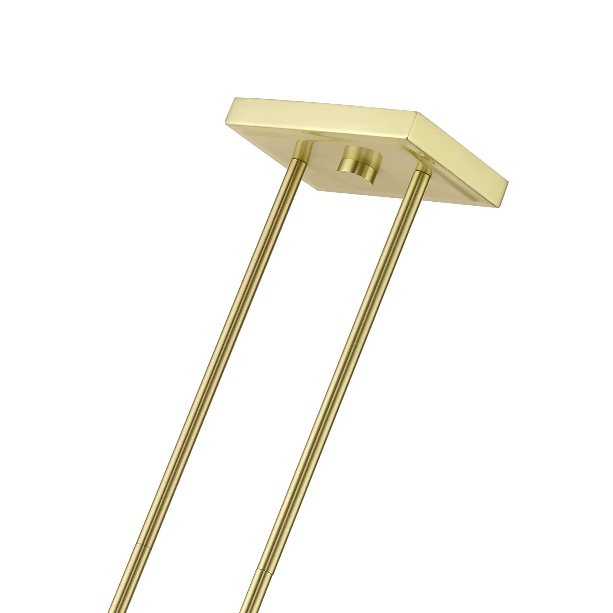 Clarion 3 Light Satin Brass Linear Chandelier