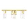 5_Clarion 3 Light Satin Brass Vanity Sconce more views