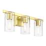 7_Clarion 3 Light Satin Brass Vanity Sconce more views