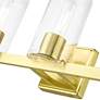 Clarion 3 Light Satin Brass Vanity Sconce