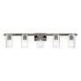 4_Clarion 42" Wide Black Chrome 5-Light Bath Light more views