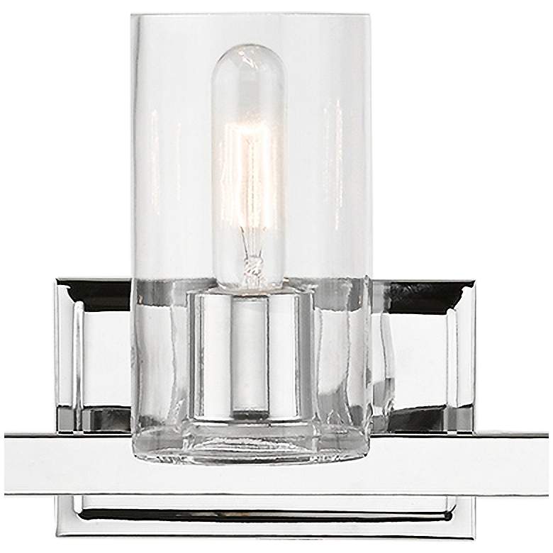 Image 4 Clarion 42" Wide Polished Chrome 5-Light Bath Light more views