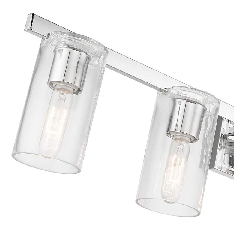 Image 5 Clarion 42" Wide Polished Chrome 5-Light Bath Light more views