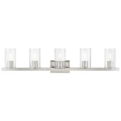 Clarion 5 Light Brushed Nickel Vanity Sconce
