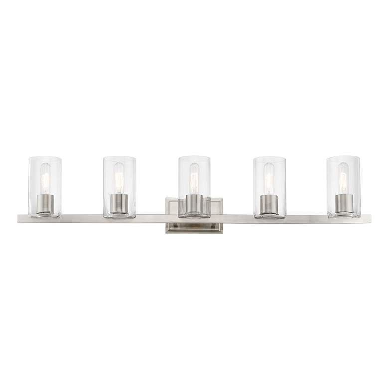 Image 4 Clarion 5 Light Brushed Nickel Vanity Sconce more views