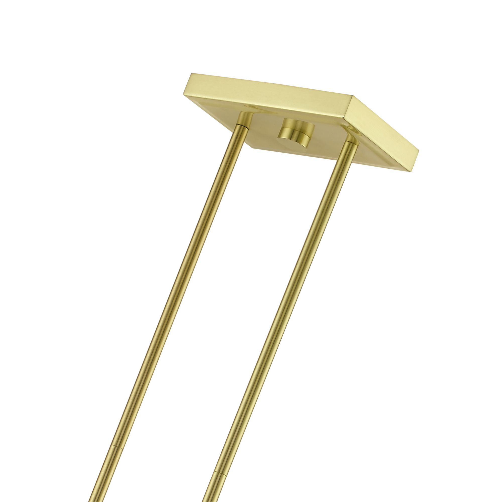 Clarion 5 Light Satin Brass Linear Chandelier