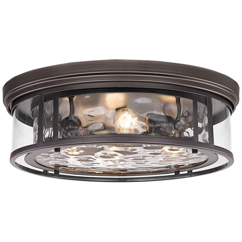 Image 3 Clarion by Z-Lite Bronze 4 Light Flush Mount
